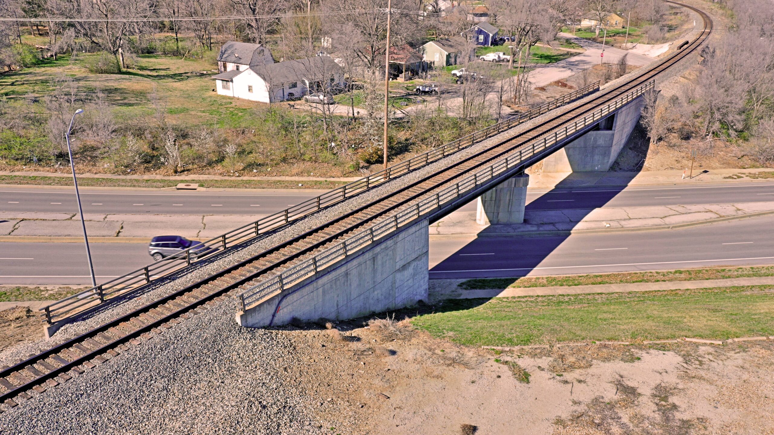 Longivew Road railroad bridge overview